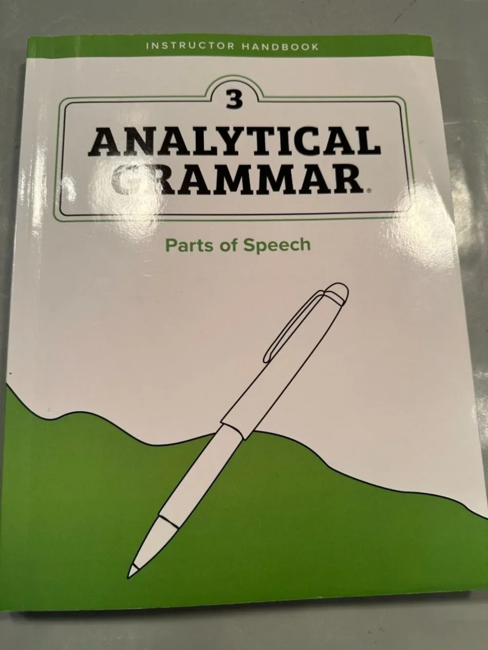 Analytical Grammar Level 3 Instructor Handbook Parts Of Speech Demme Learning